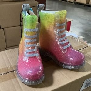 Western Chief Girls Sparkle Lace up Boots